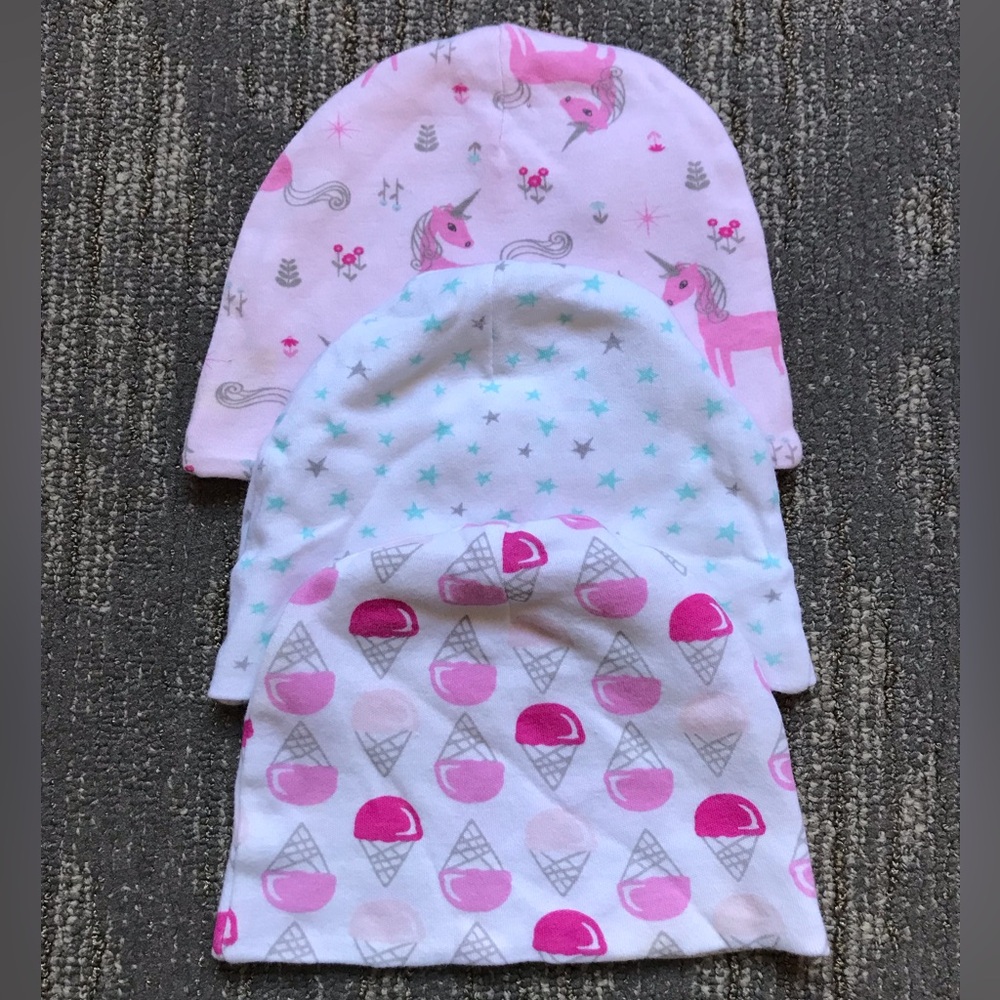 Beanie hat bundle size Newborn to 9 months